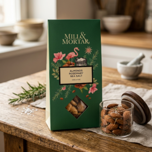 Mill & Mortar - almonds rosemary and sea salt - amandelen - zout