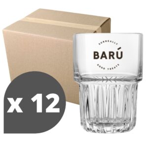 doos met 12 Barú glazen