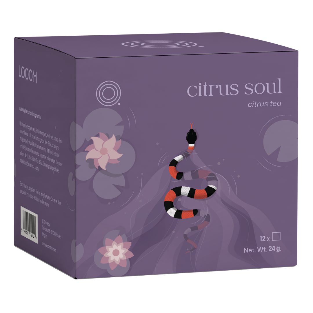 Citrus Soul - 12 sachet box Citrus Soul - Groene citrus thee - 12 zakjes - Looom