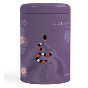 Tin canister Citrus Soul van LOOOM. groene citrus losse thee