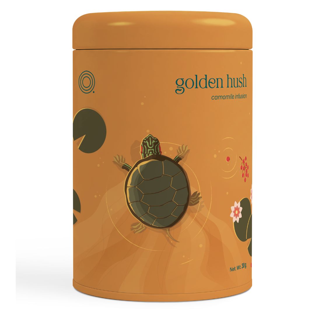 Golden Hush - Tin Canister Tin Canister Golden Rush - Kamille infusie, losse thee