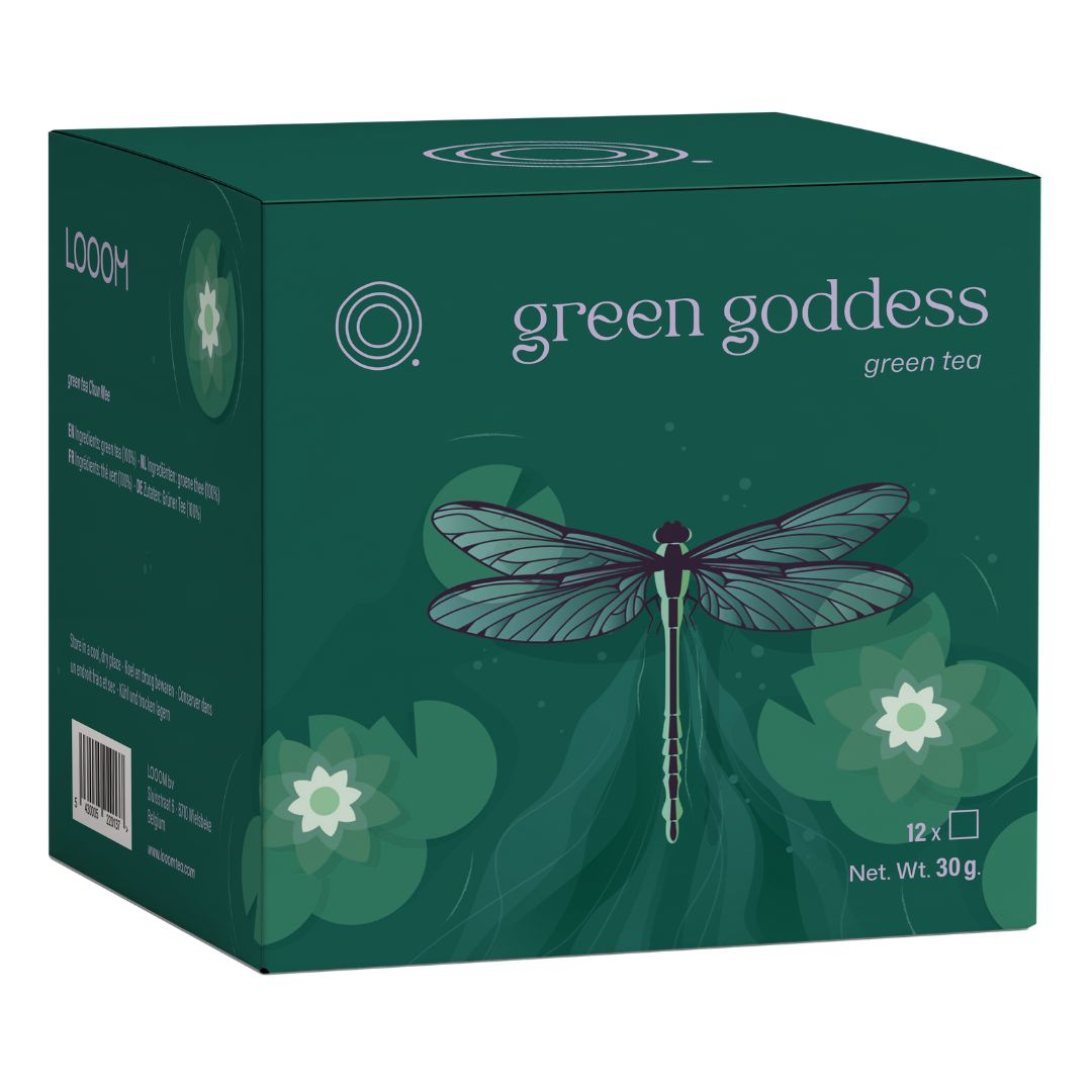Green Goddess - 12 sachet box Green Goddess - Groene thee - 12 zakjes - Looom