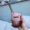 iced pink chai latte Barú