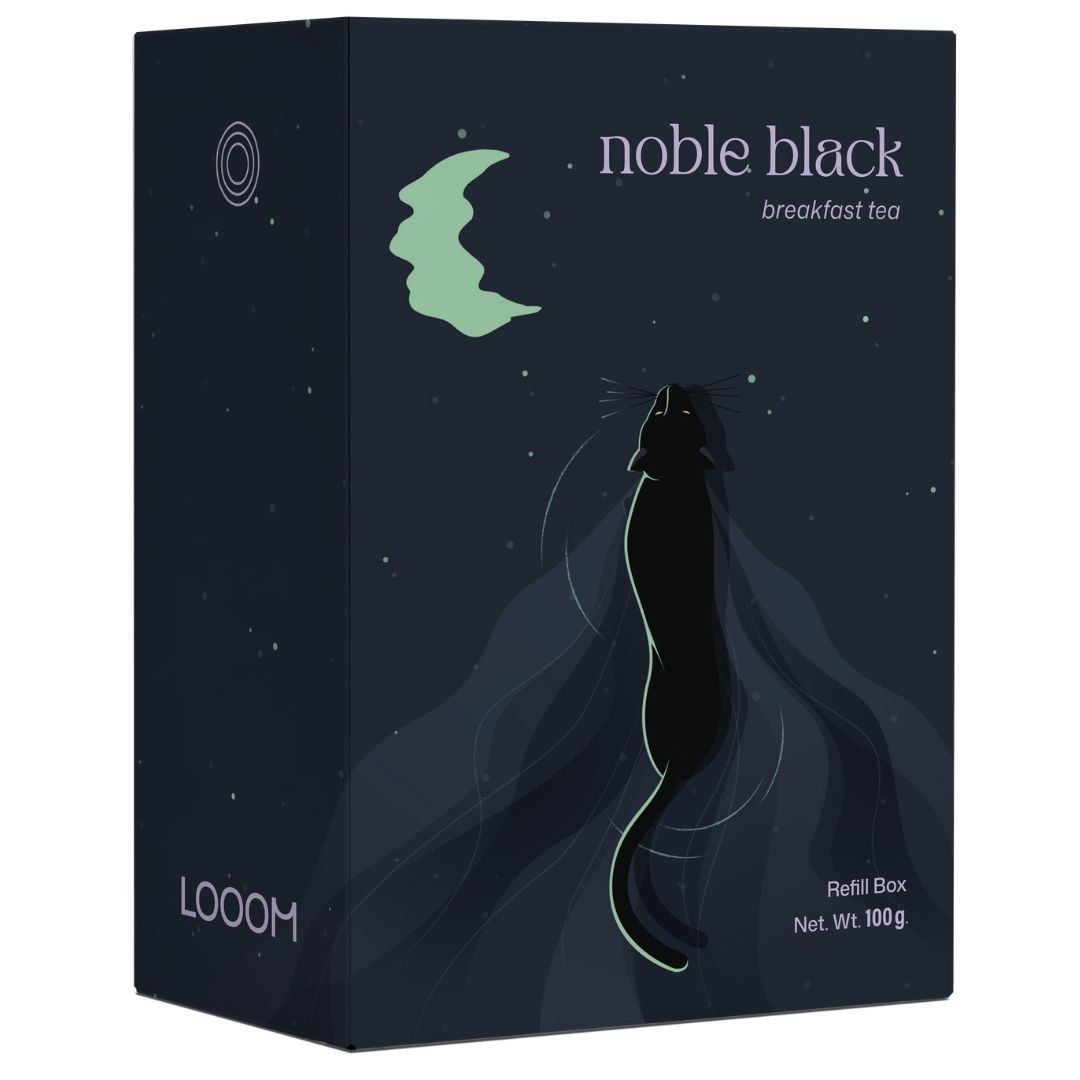 Noble Black - Refill box Noble Black - zwarte thee - 100g losse thee