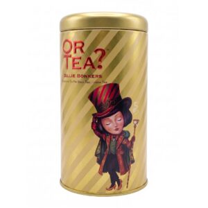 Gouden blik Or Tea? Billie Bonkers, chocolate truffle black tea, met losse thee ervoor