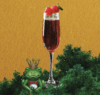 Een glas Queen Berry Fizz