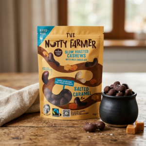 Slow Roasted Cashews - Milk Chocolate & salted caramel - The Nutty Farmer