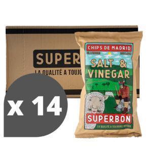 Superbon Salt & Vinegar chips 135g – zout en azijn chips voor groothandel