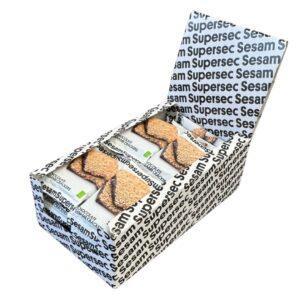 Displaybox met Supersec Chocolate Sesame Crackers