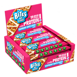 Crispy Protein Raspberry White Chocolate colli 12st Bites We Love