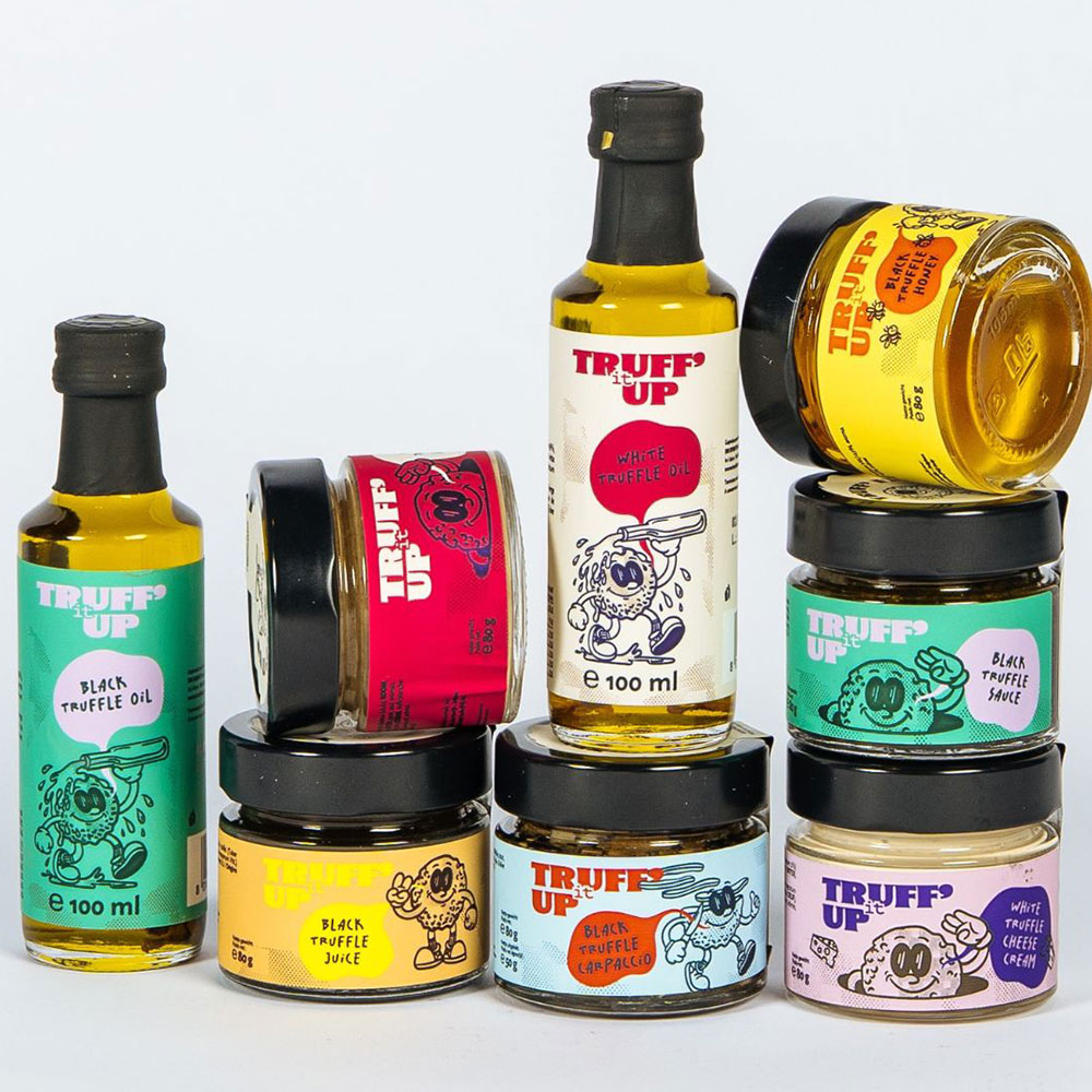 Truffelolie, truffelsaus en truffelhoning van Truff'It Up bij smekk